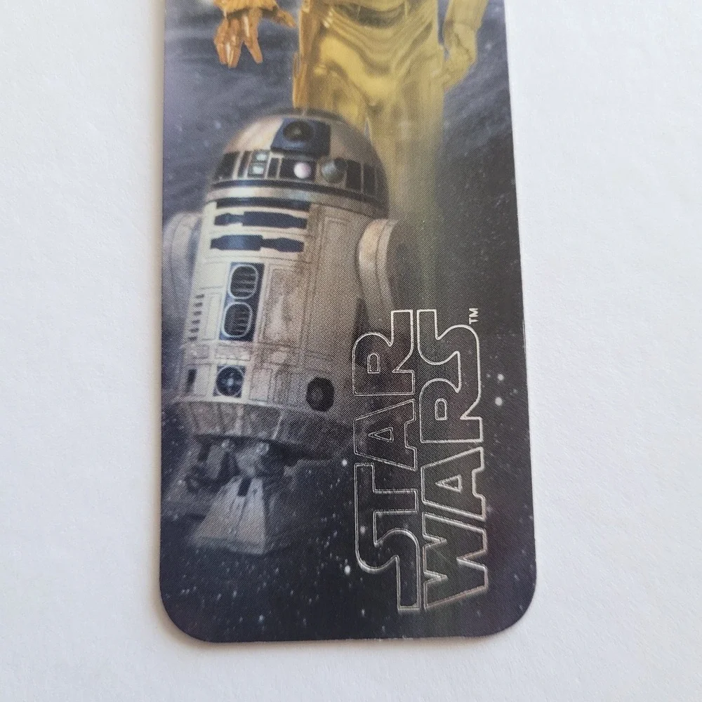 Vintage Y2K Star Wars Bookmark Droids C-3PO R2-D2 00/2002 Yarn Tassel CEBM-2130X